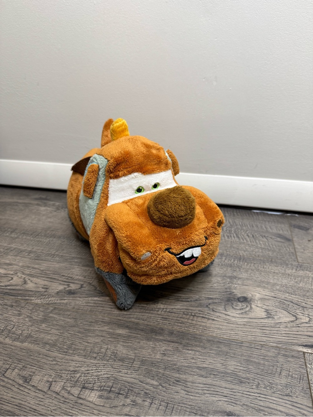Disney Cars Tow Mater Pillow Pets Large Folding Stuffed Plush Pillow 18” Pixar